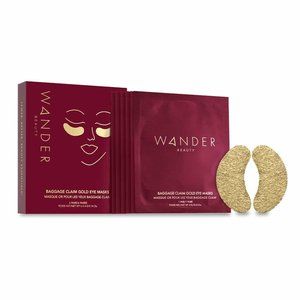 Wander Beauty Baggage Claim Gold Eye Masks NEW